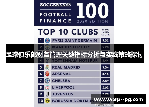 足球俱乐部财务管理关键指标分析与实践策略探讨